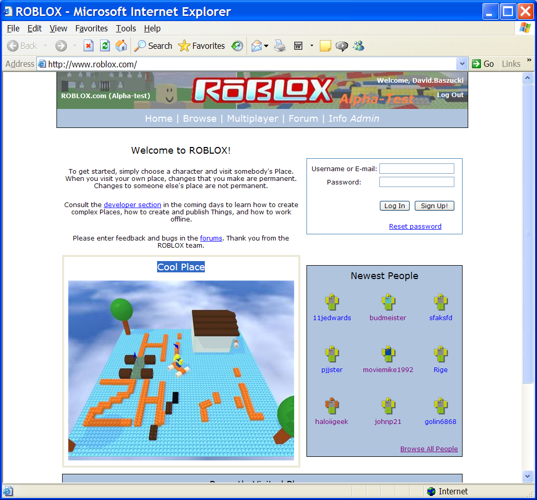 Roblox 2007 Website Link