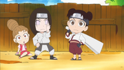 Première apparition de Neji et Tenten