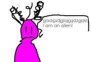 Pink alien 1