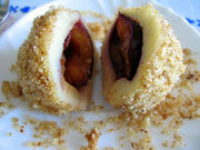 Plum dumplings