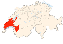 Situation Canton Vaud