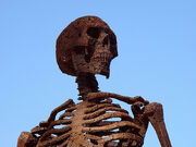 Rusty Antiwar Sculpture