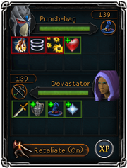 Combat tab