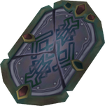 Restored shield detail