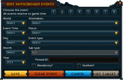 Clan noticeboard-admin interface