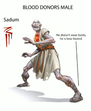 Frightened man concept art