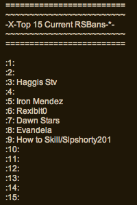 Top15rsbans