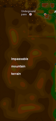 Impassable mountain terrain