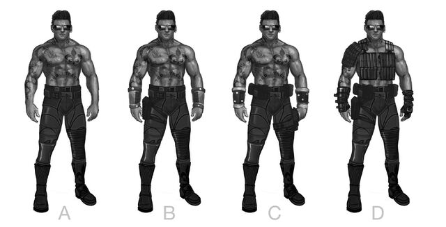 File:Johnny Gat Concept Art - Super Homie - four shirtless.jpg
