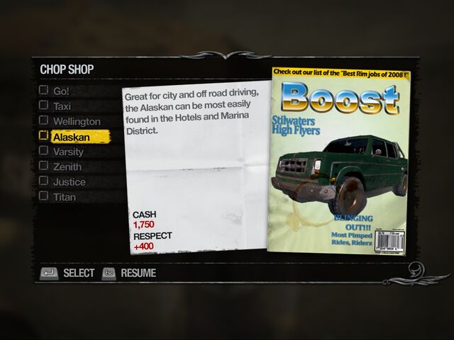 File:Alaskan - Downtown Chop Shop list in Saints Row 2.jpg