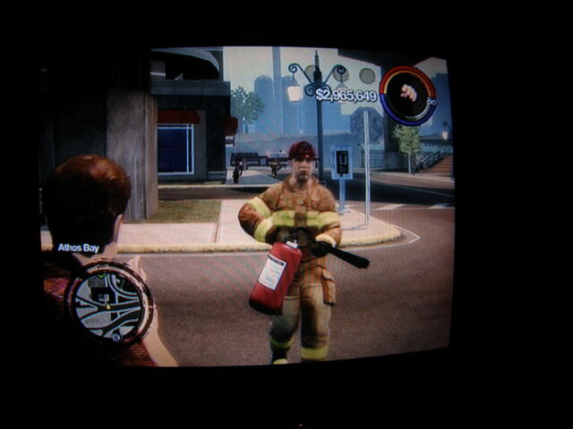 File:Firefighter with red helmet and Fire Extinguisher.jpg