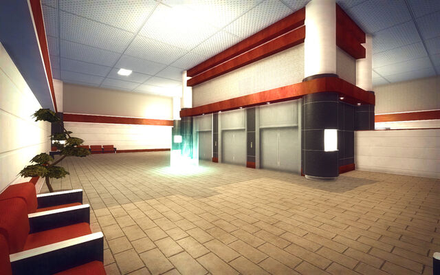 File:Rounds Square Shopping Center - lower elevators.jpg