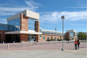 High school main entrance