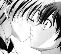 Sekai kisses Makoto manga