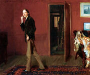 RobertLouisStevensonAndHisWife Sargent