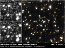 Black-hole-microlens