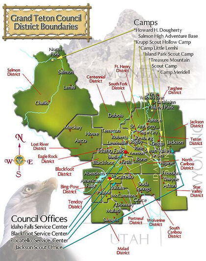 Grand teton map