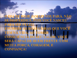 Mensagem de incentivo