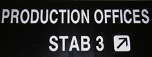 Stab 3 office sign