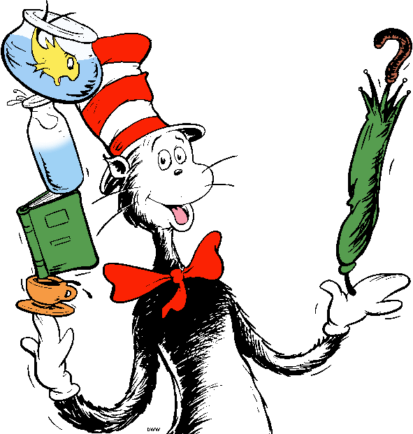 Image result for cat in the hat animated gif
