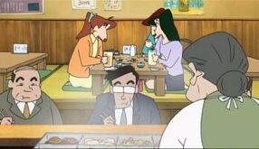 Maxusaca,yoshinaga y ageo en el restaurante