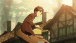 Eren, impuissant devant sa mère.gif