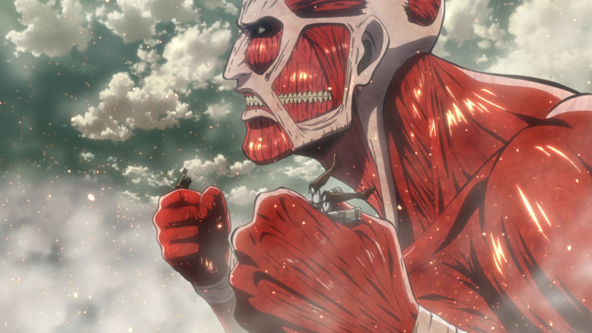 Image - The Colossal Titan grabs Ymir and another soldier.jpg | Attack ...