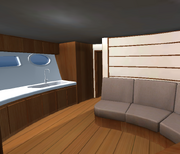 Yacht inside