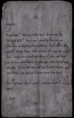 Carol's Letter