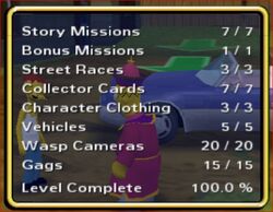 Level progress screen