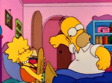 Homer ouvindo lisa tocar.jpg