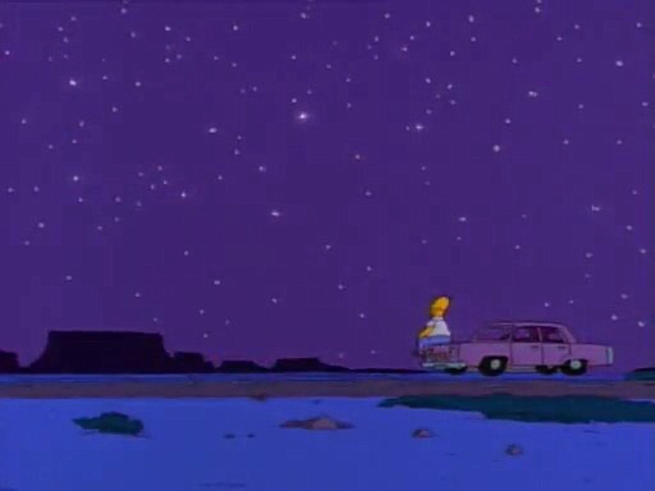 Homer Simpson Looking At Stars Image - Looking at stars.jpg | Simpsons Wiki | Fandom powered by Wikia