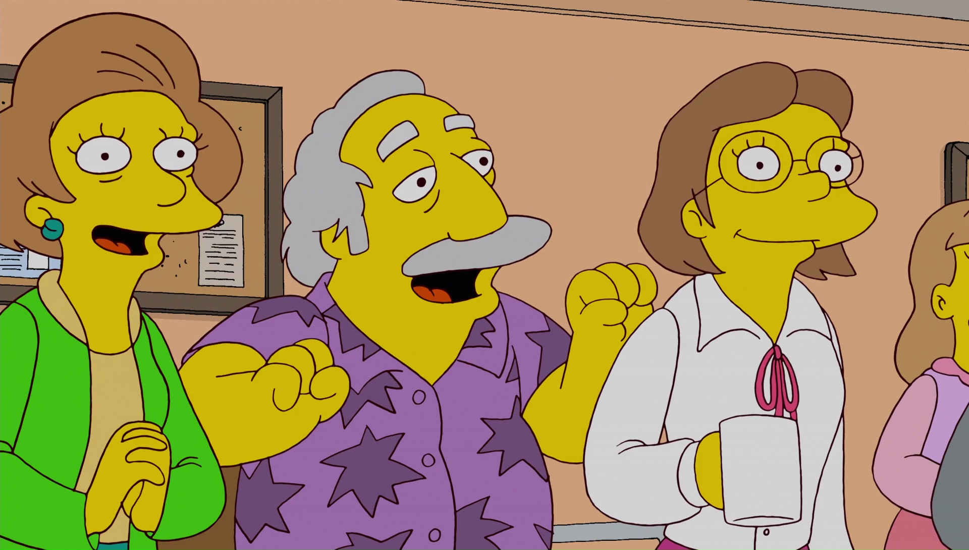 Unnamed teacher with red glasses Simpsons Wiki FANDOM powered by Wikia