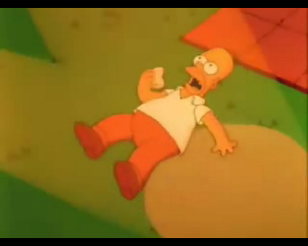 File:HomerContinuesToEatHisBurgerAsHeIsDraggedUpByTheTractorBeam.png