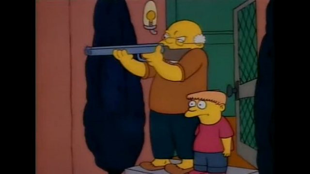 File:TheSimpsonsGettingShotForTrespassingOnTheMansGarden.png