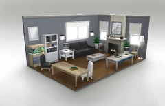 SuburbanContempo Interior LivingRoom