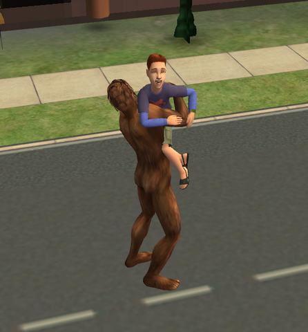 File:Bigfoot hugging a child.png