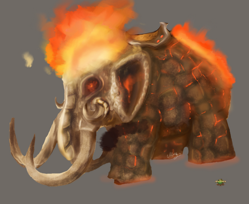 Elephant fire by mylittlegodzilla-d5jngeq