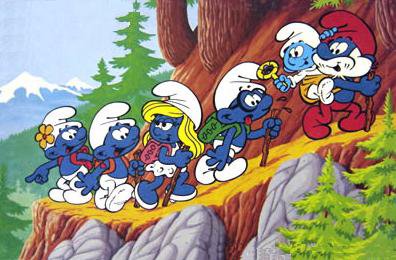 File:Smurfs hiking.jpg