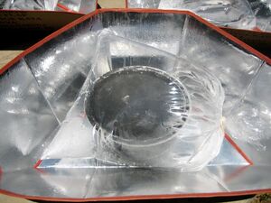 Plastic bag as glazing