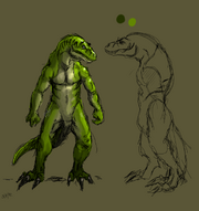 Sauramander Depiction