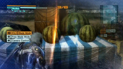 Metal-Gear-Rising-Blade-mode-cutting-fruit