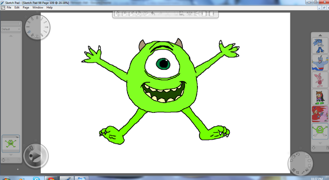 File:Mike Wazowski By Metal.png