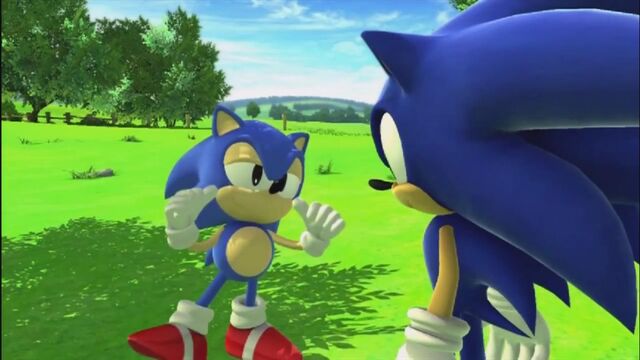 File:Modern and Classic Sonic.jpg