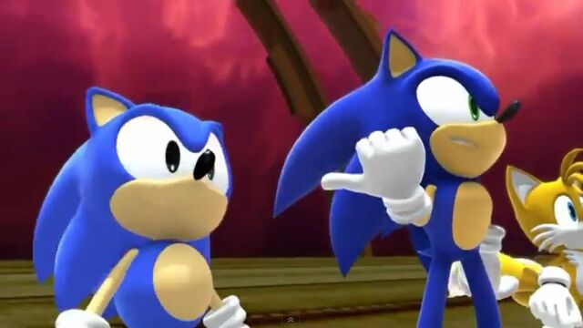 File:Modern & Classic Sonic.jpg