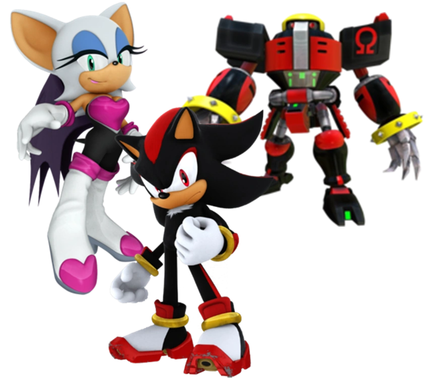 Sonic омега шэдоу руж. Shadow the hedgehog и руж. Шедоу руж и омега. Team dark из соника. Тим дарк соник.