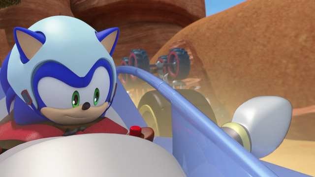 File:Sonic in his car.png