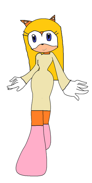 Teresa in her dress