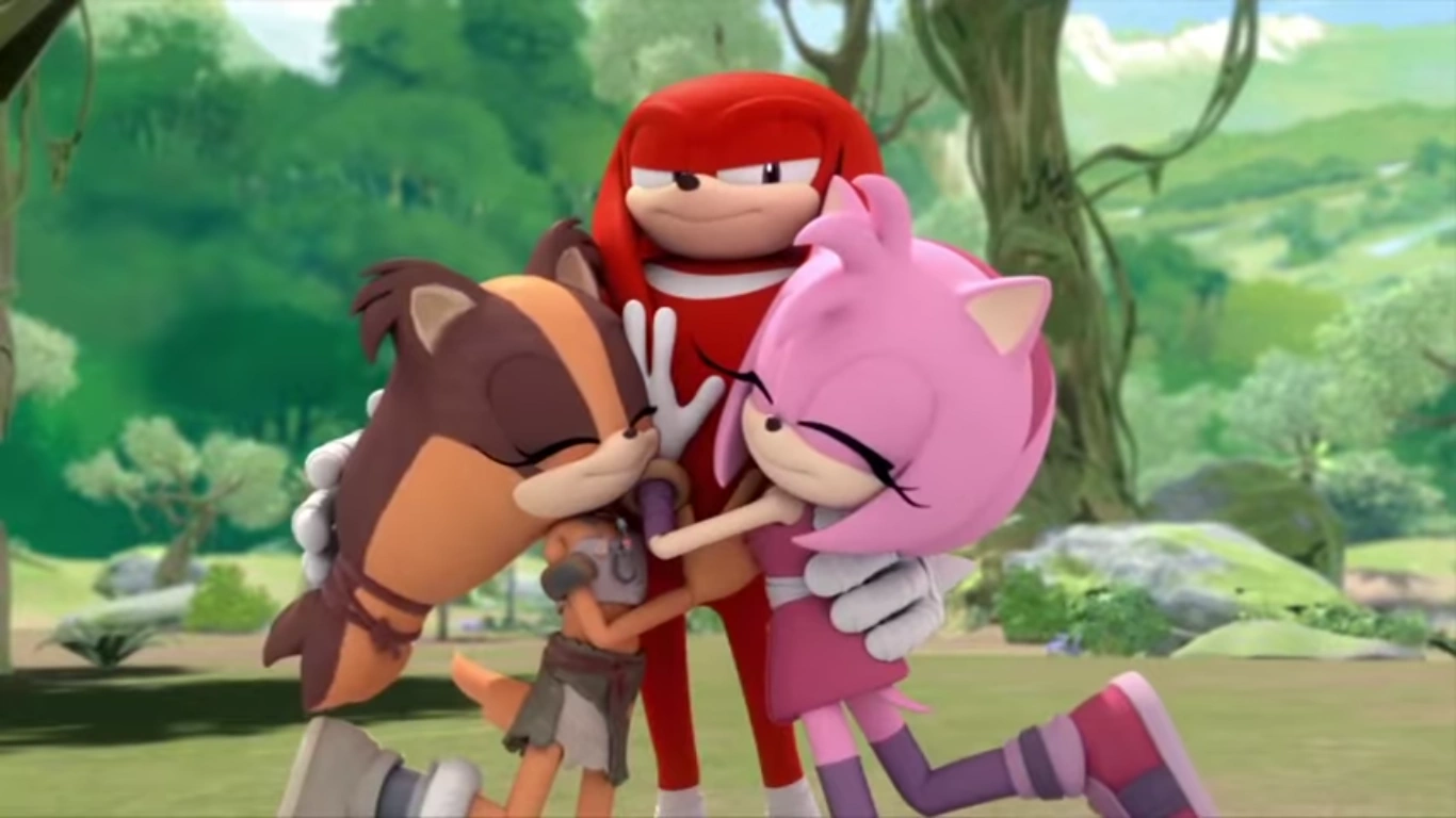 FichierSticks Knuckles Amy.png Wiki Sonic The Hedgehog FANDOM