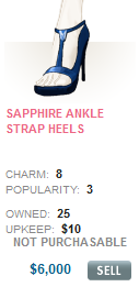 Sapphire Ankle Strap Heels